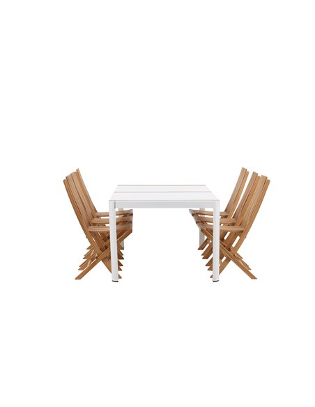 Matgrupp Togo med Ghana matstolar, 200 × 100 cm