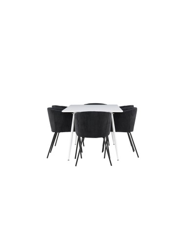 Matgrupp Silar med Berit matstolar, 180 × 90 cm