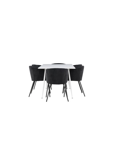 Matgrupp Silar med Berit matstolar, 180 × 90 cm