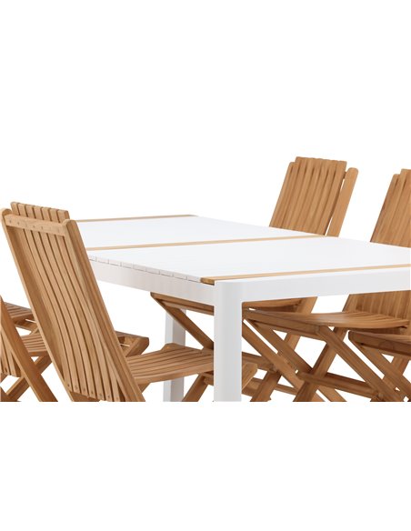 Matgrupp Togo med Ghana matstolar, 200 × 100 cm