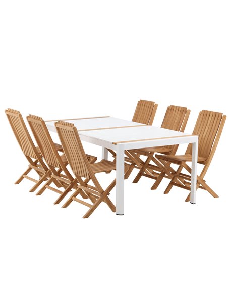 Matgrupp Togo med Ghana matstolar, 200 × 100 cm