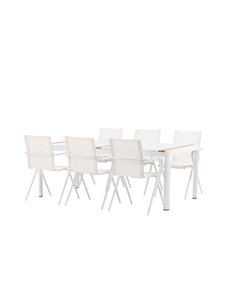 Matgrupp Togo med Alina matstolar, 200 × 100 cm 2