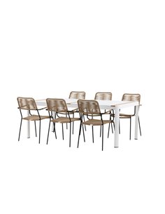 Matgrupp Togo med Lindos matstolar, 200 × 100 cm 2