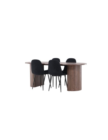 Matgrupp Härön med Polar matstolar, 200 × 90 cm