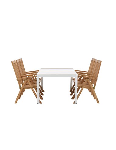 Matgrupp Togo med Kenya matstolar, 200 × 100 cm