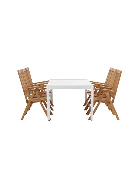 Matgrupp Togo med Kenya matstolar, 200 × 100 cm