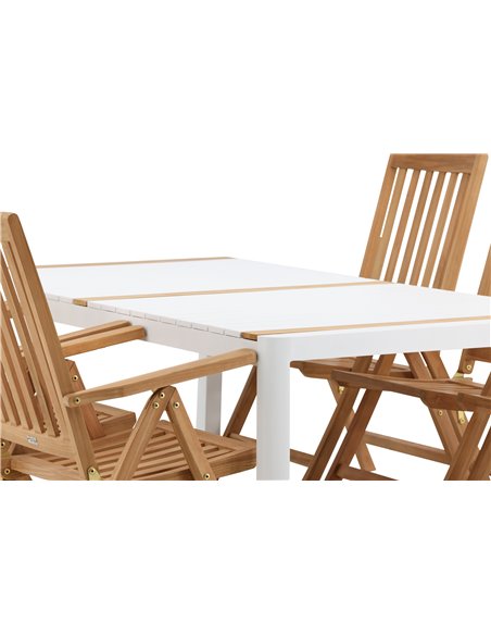 Matgrupp Togo med Kenya matstolar, 200 × 100 cm