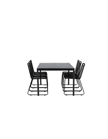 Matgrupp Modena med Lindos matstolar, 200 × 100 cm