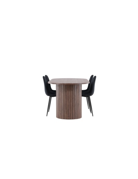 Matgrupp Härön med Polar matstolar, 200 × 90 cm