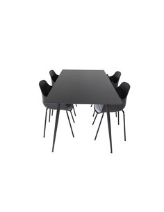 Matgrupp Silar med Comfort matstolar, 180 × 90 cm