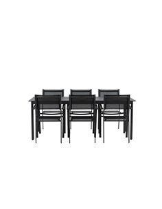 Matgrupp Modena med Copacabana matstolar, 200 × 100 cm