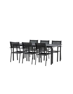Matgrupp Modena med Copacabana matstolar, 200 × 100 cm 2