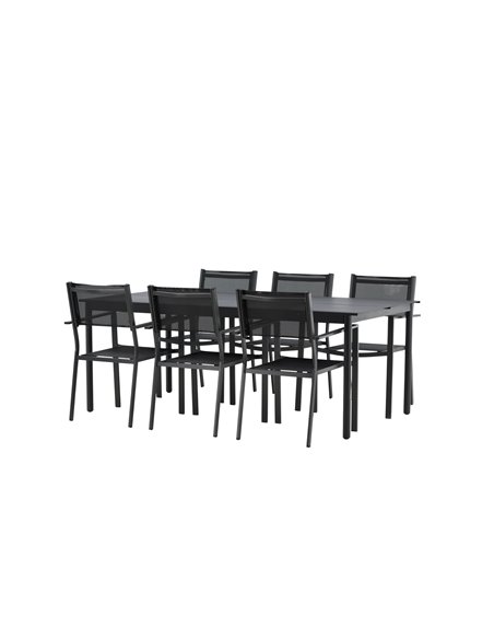 Matgrupp Modena med Copacabana matstolar, 200 × 100 cm