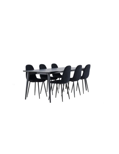 Matgrupp Ellis med Polar matstolar, 230 × 85 cm