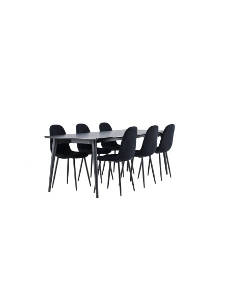 Matgrupp Ellis med Polar matstolar, 230 × 85 cm
