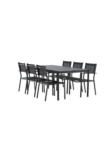 Matgrupp Modena med Copacabana matstolar, 200 × 100 cm