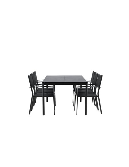 Matgrupp Modena med Copacabana matstolar, 200 × 100 cm