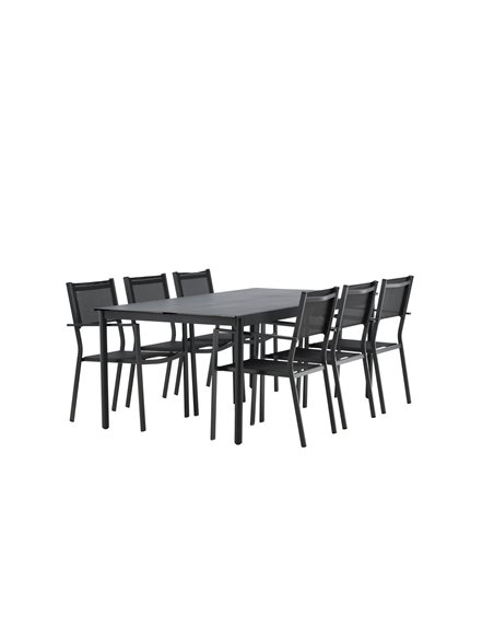 Matgrupp Modena med Copacabana matstolar, 200 × 100 cm