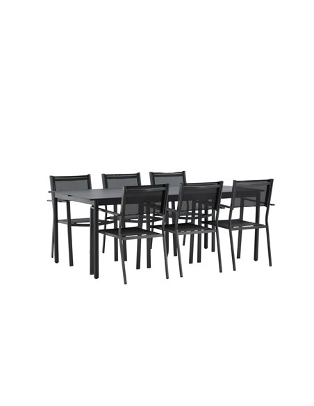Matgrupp Modena med Copacabana matstolar, 200 × 100 cm