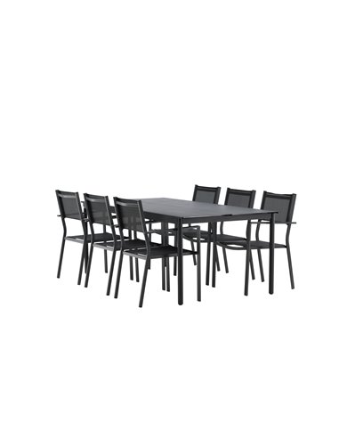Matgrupp Modena med Copacabana matstolar, 200 × 100 cm