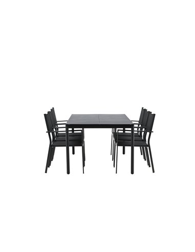 Matgrupp Modena med Copacabana matstolar, 200 × 100 cm