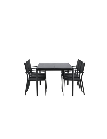 Matgrupp Modena med Copacabana matstolar, 200 × 100 cm