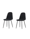 Matgrupp Olivia med Night matstolar, 210 × 100 cm