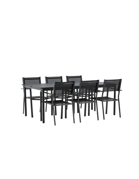 Matgrupp Modena med Copacabana matstolar, 200 × 100 cm