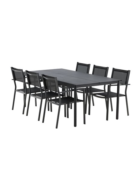Matgrupp Modena med Copacabana matstolar, 200 × 100 cm