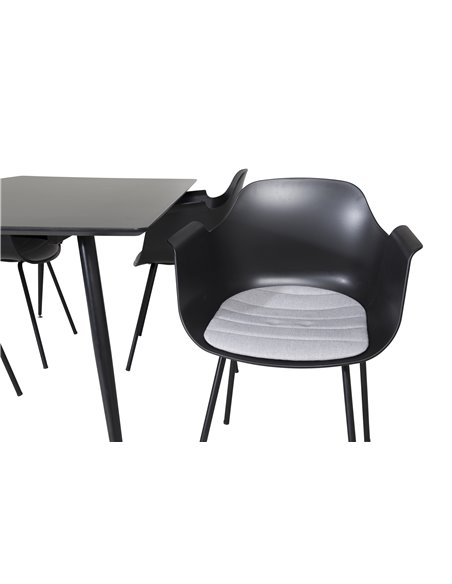 Matgrupp Silar med Comfort matstolar, 180 × 90 cm