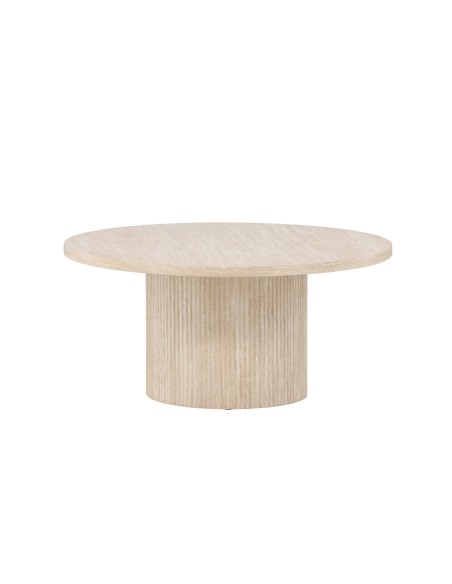 Runt soffbord Härön, Ø80 cm, Beige