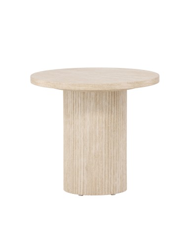 Runt soffbord Härön, Ø50 cm, Beige