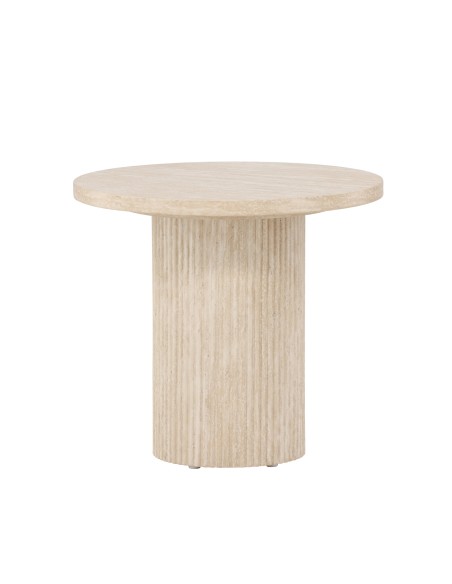 Runt soffbord Härön, Ø50 cm, Beige
