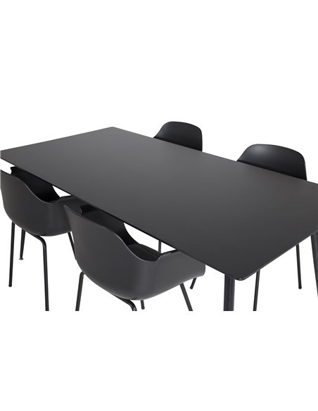 Matgrupp Silar med Comfort matstolar, 180 × 90 cm