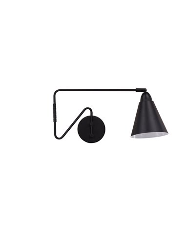 Vägglampa Amicola, Svart