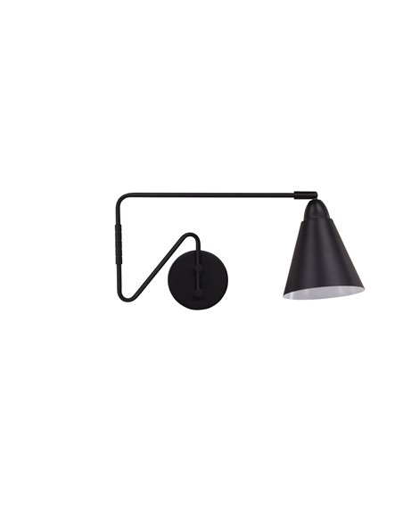 Vägglampa Amicola, Svart