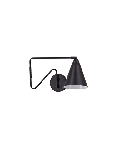 Vägglampa Amicola, Svart