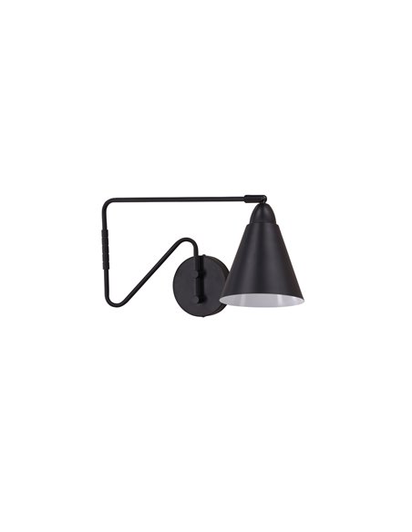 Vägglampa Amicola, Svart