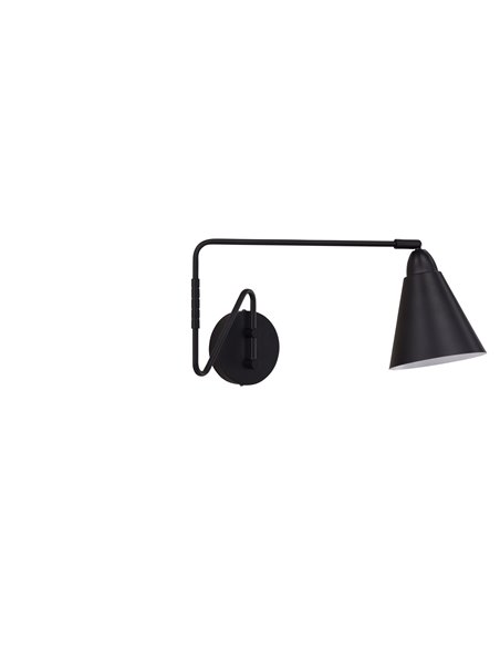Vägglampa Amicola, Svart