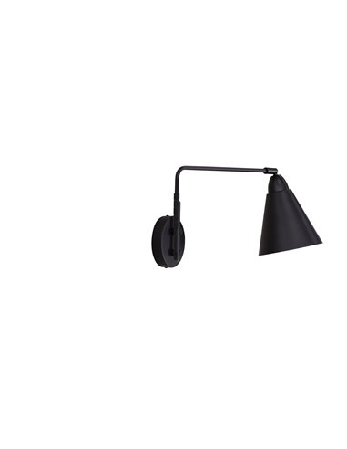 Vägglampa Amicola, Svart