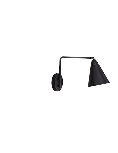 Vägglampa Amicola, Svart