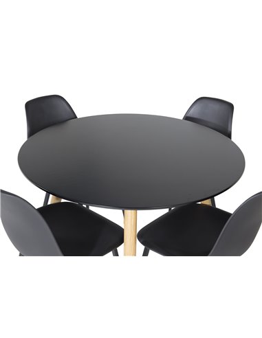 Matgrupp Plaza med Polar matstolar