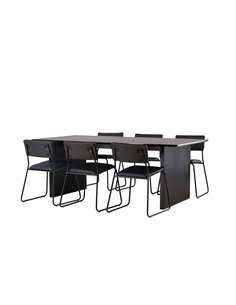 Matgrupp Vail med Kenth matstolar, 200 × 100 cm 2
