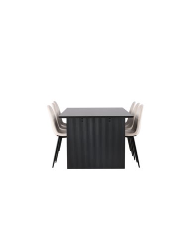 Matgrupp Vail med Polar matstolar, 200 × 100 cm