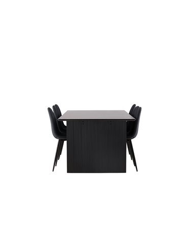 Matgrupp Vail med Polar matstolar, 200 × 100 cm
