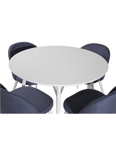 Matgrupp Plaza med Velvet matstolar