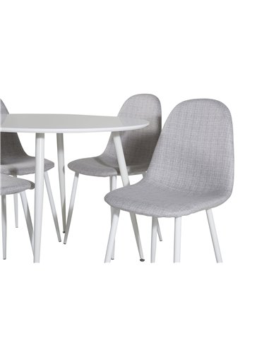Matgrupp Plaza med Polar matstolar