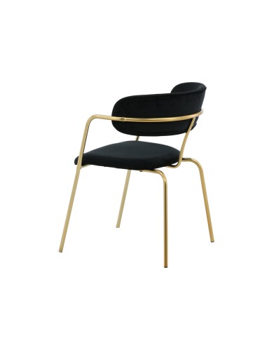 Matstol Arrow, Svart/Guld