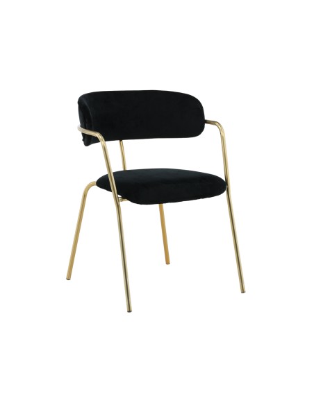 Matstol Arrow, Svart/Guld