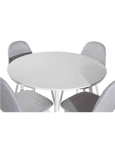 Matgrupp Plaza med Polar matstolar
